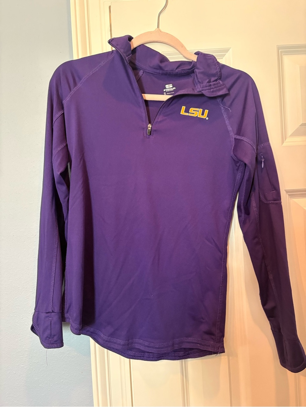 LSU Purple Quarter-Zip Pullover